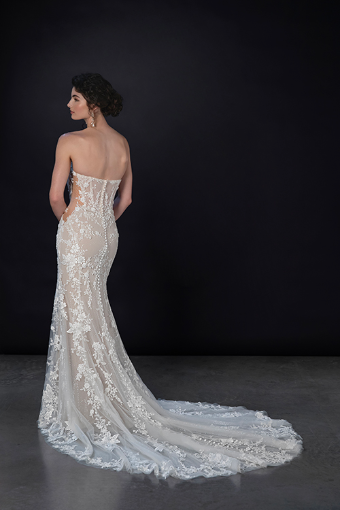 Martina Liana Style #ML1850 #1 (IVIV-PL) IVR LACE & TULLE OVER IVR GOWN W PORCELAIN TULLE ILLUS & PLNG thumbnail