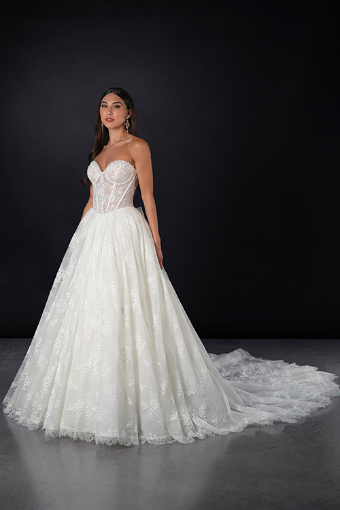 Martina Liana Style #ML1847 #2 default (IV-IV) IVORY LACE TULLE AND ROYAL ORGANZA thumbnail