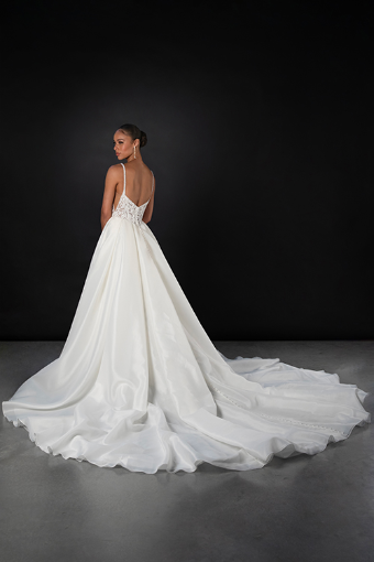 Martina Liana Style #ML1858 #1 (IV-PL) Ivory Gown w Porcelain Tulle Plunge thumbnail