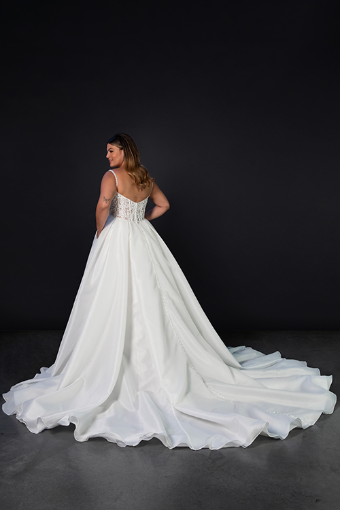 Martina Liana Style #ML1858 #3 default (IV-PL) Ivory Gown w Porcelain Tulle Plunge thumbnail