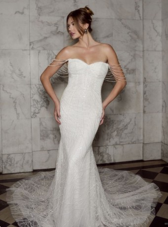 Casablanca Bridal Style #2587-2C #0 default Nude/Ivory thumbnail