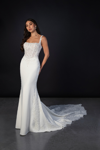 Martina Liana Style #ML1857 #0 default (IV-PL) Ivory Gown w Porcelain Tulle Illusion thumbnail