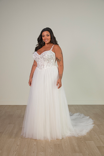 Stella York Style #SY8113 #3 (IV-IV) IVORY LACE AND FRENCH TULLE OVER IVORY GOWN thumbnail