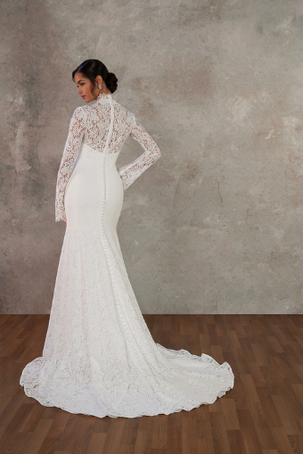 Essense of Australia Style #D4455 #1 (IV-IV) Ivory Lace and Tulle over Ivory Gown thumbnail