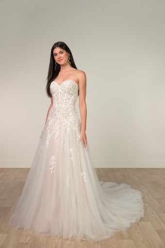 Stella York Style #SY8205 #0 default (IV-BC) Ivory Lace and Tulle over Biscotti Gown thumbnail