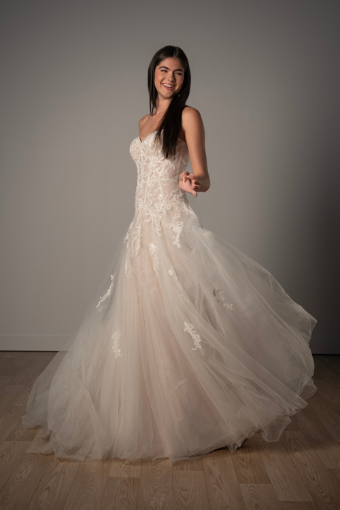 Stella York Style #SY8205 #2 default (IV-BC) Ivory Lace and Tulle over Biscotti Gown thumbnail