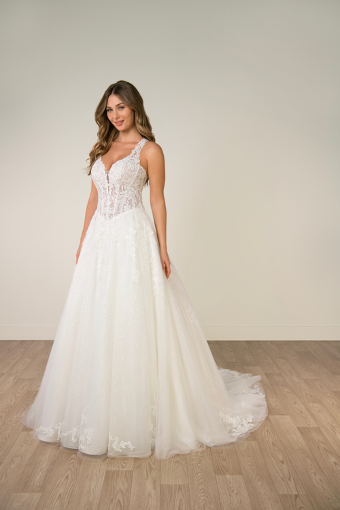 Stella York Plus Style #SY8314 Unlined #0 default (IV-IV) Ivory Lace and Tulle over Ivory Gown thumbnail