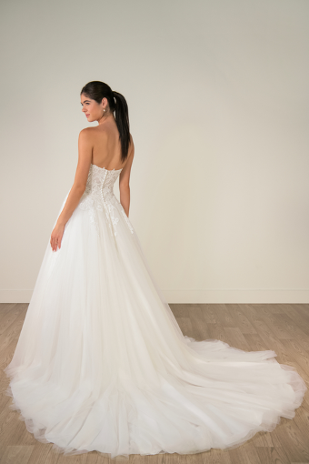 Stella York Style #SY8324 - Dress & Topper #3 (IV-IV) IVORY GOWN W IVORY TULLE PLUNGE thumbnail