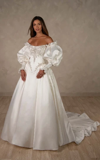 Essense of Australia Style #D4637 #0 default Silver/Ivory thumbnail