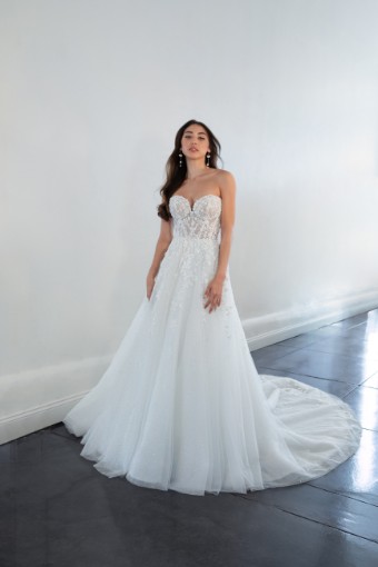 Martina Liana Style #ML1483 #0 default (IV-IV) Ivory Lace Tulle & Royal Organza over Ivory Gown thumbnail