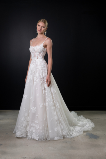 Martina Liana Style #ML1749 #0 default (IVIV-PL) IVR LCE & TULLE OV IVORY ROYAL ORG W PORCELAIN TULLE ILLUSION thumbnail
